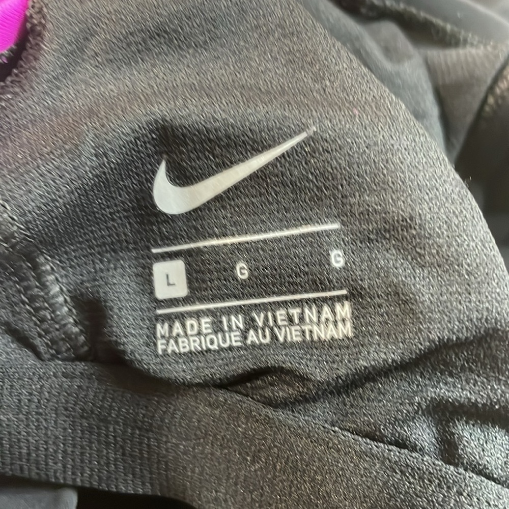 Nike Women’s Swimsuit One Piece Sport Pool Black Pink Size L - Picture 11 of 14